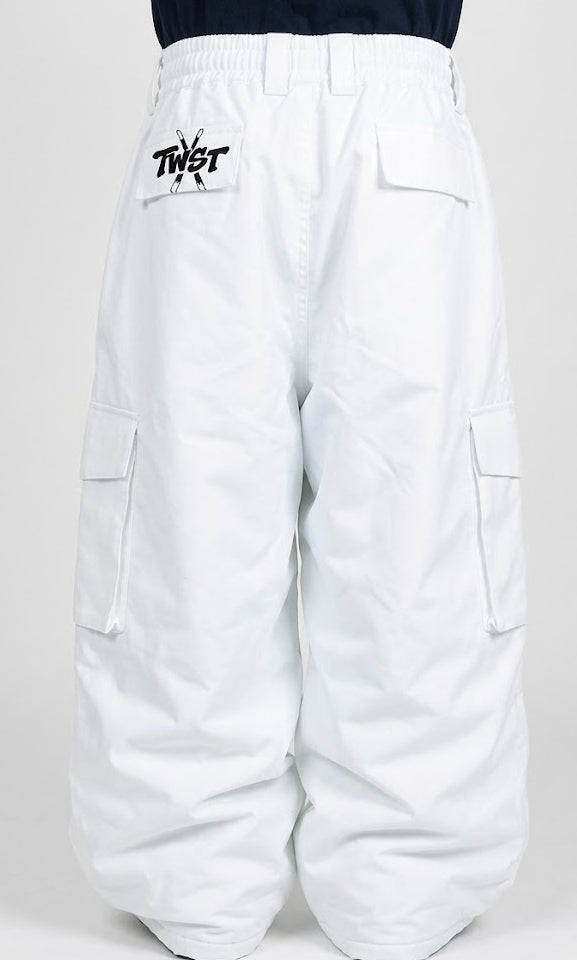 White TWST Baggy snowpants